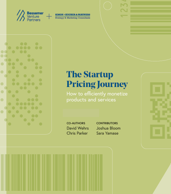 The Startup Pricing Journey by Bessemer 