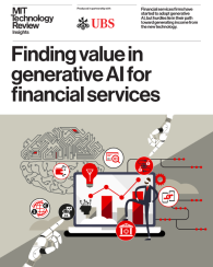 Finding value in generative AI for financial services