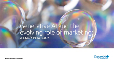  "Generative AI and the evolving role of marketing: A CMO's PLAYBOOK"